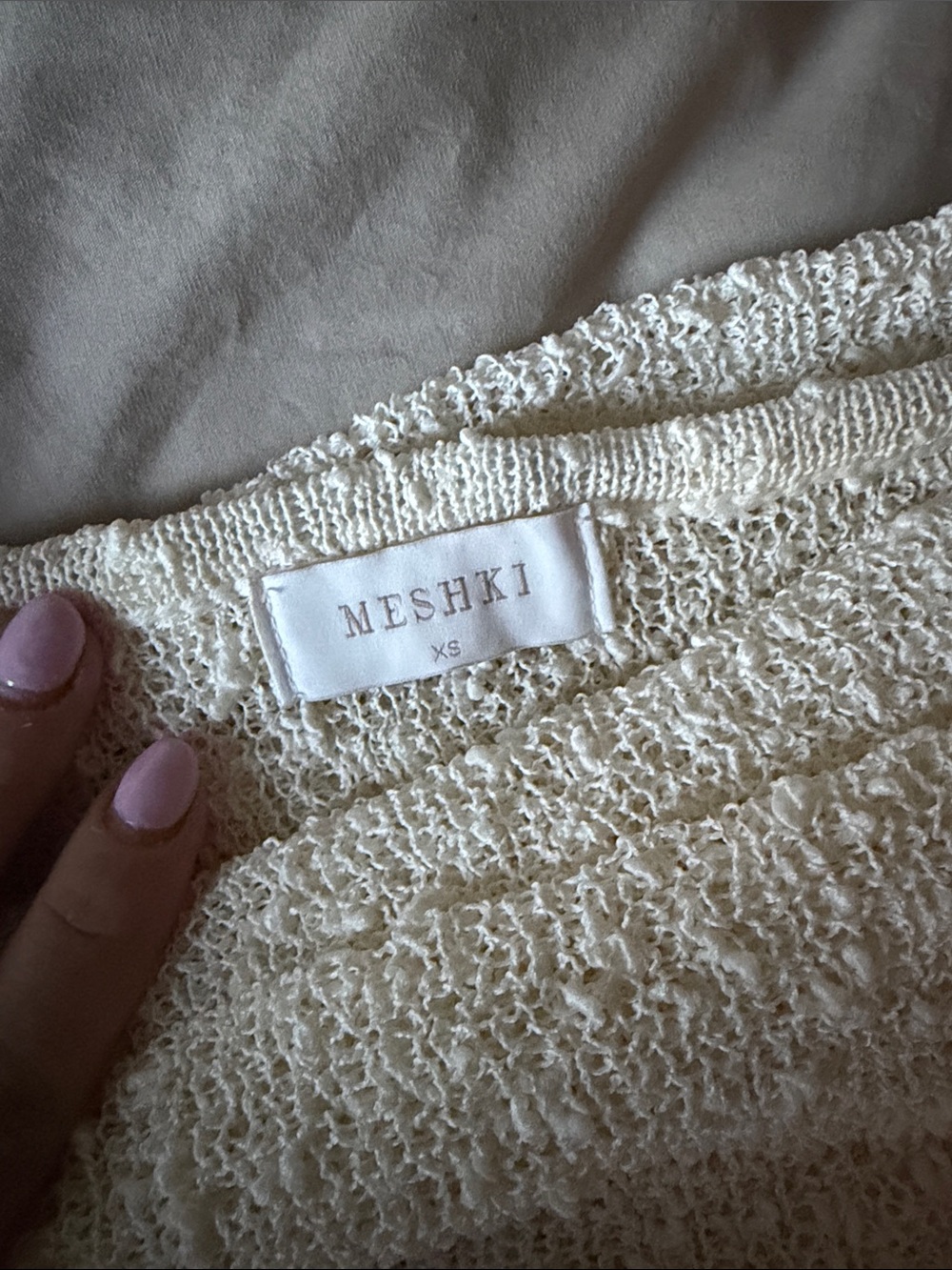 Meshki Cream Off-Shoulder Maxi Dress - Picture 2 of 4